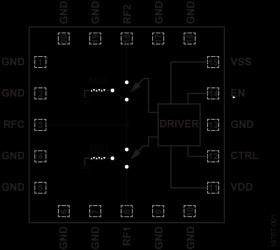 Silicon SPDT Switch, Nonreflective, 100 MHz to 44 GHz