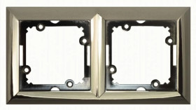 OPAL Ramka podwójna chrom Ra-2Op