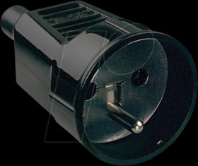 912.173 Coupling, Type E - CEE 7/5, 16 A, black