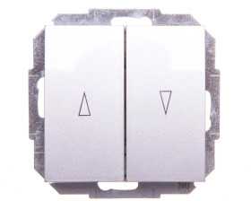 Sentia Łącznik żaluzjowy 2-biegunowy 10A srebrny połysk 1416-56