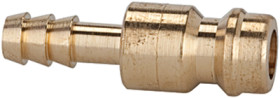 Insertion nozzle for couplings NW 5, blank brass,nozzle LW 4