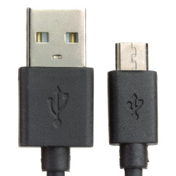 USB A to microB cable - Black
