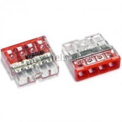 Złącza Wago 4x2,5mm, czerwona