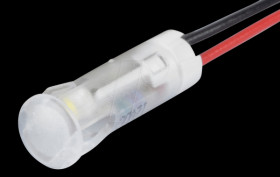 QS83XXW12 Indicator LED, 12 V DC, 8 mm, wired, white
