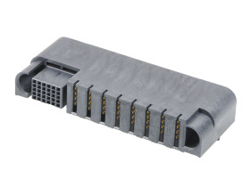 Molex Gniazdo PCB 214115 5-rzędowe Do montażu na płytce drukowanej Zasilanie do płytki Lutowie Kąt prosty