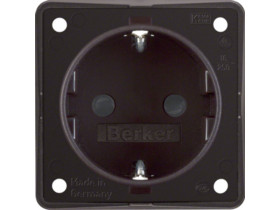 Integro Flow Gniazdo schuko z podwyższoną ochroną styków brąz 947792501 HAGER