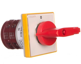 Łącznik krzywkowy 0-1 4P 10A /+blokada/ 4G10-92-U S6 /z 1-szym stykiem złoconym/