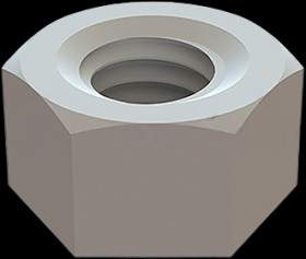 Hexagon nut, M4, PA, DIN 934/ISO 4032, 10414AA00