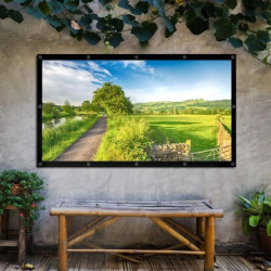 Ekran projekcyjny Maclean, 120 cali 265x149cm, obramowanie 25mm 16:9, haczyki do naciągu, MC-982