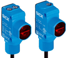 Czujniki fotoelektryczne Przez wiązkę Prostokątny SICK PNP zakres 25 m Podczerwień