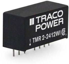 Przetwornica DC/DC TMR 2WI, 2 W TracoPower TMR 2-2412WI In 9-36V/DC Out 12V/DC 165mA