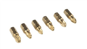 Końcówka Wkrętakowa Pozidriv, Pz1, Pz2 (4), Pz3, 7 Szt.