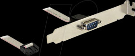 89353 Delock Slot Bracket &gt; 1 x Serial Pin layout: twisted