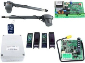 Zestaw Faac G-BAT 400 napęd do bramy dwuskrzydłowej