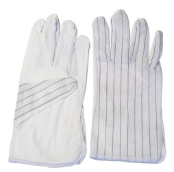ESD Polyester Spotted Antistatic Gloves - Size M - Medium