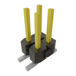 Wtyk PCB 4-pinowe raster: 2.54mm 2-rzędowe Samtec Montaż powierzchniowy