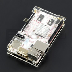 LinkSprite - Obudowa pcDuino3 Nano - przezroczysta otwarta + radiator