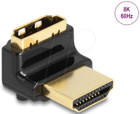 60017 HDMI adapter male / female, 90° angled top