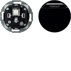 R.classic/Serie 1930/Glas Łącznik przekaźnikowy na kartę hotelową czarny połysk 16402035