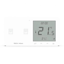 SINUM WZR-02L Regulator pokojowy + włącznik rolet lewy kolor biały