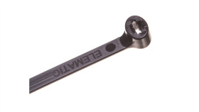 Opaska Kablowa 250X4,5 Czarna Uv 2-Lock Zęby Stalowe Bmtn2548 /100Szt./