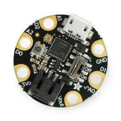 GEMMA M0 - miniaturowa platforma z mikrokontrolerem ATSAMD21E18 3,3V - Adafruit 3501