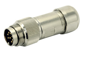 Gniazdo Din 5 -pinowe Żeński Montaż na kablu M16 100 V