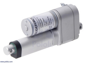 Pololu Glideforce LACT2P-12V-10 Light-Duty Linear Actuator with Feedback: 25kgf, 2" Stroke, 1.1"/s, 12V