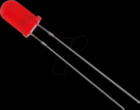 5034R1D-ESB-E LED 5mm, wired, red, 3000 mcd, 60°