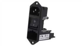 Kd14.4101.151Złącze Zasilające Ac Gniazdo Męskie 10A 250Vac Iec 60320