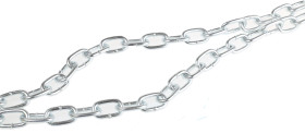 Łańcuch średnica połączenia 4mm dł. połączenia 19mm RS PRO długość 10m ocynkowany Stal