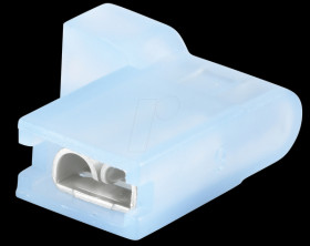 F614485 Flag female disconnects 4,8x0,8 blue