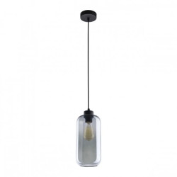 Lazio 1P E27, lampa wisząca, max. 15W, czarna AD-LD-6228BE27S
