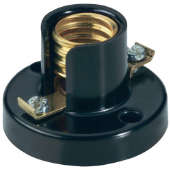 Barthelme 00419203 E14 Lamp Holder Black Plastic