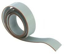 Ribbon cable, 15 pole, pitch 1.27 mm, 0.09 mm², AWG 28, gray, 09180157001