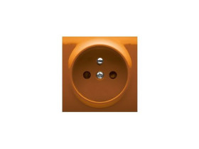 SIMON 54 Pokrywa gniazda pojedynczego z przesłonami pomarańczowa DGZ1ZP/32 KONTAKT SIMON