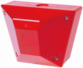 Sygnalizator 230 V AC Migające Czerwony Montaż powierzchniowy Ksenon