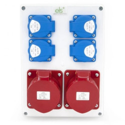 Rozdzielnica budowlana 2*32A/5 + 4*GS 230V, obudowa stacjonarna, ELS Elektrotechnika, N402