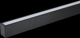 20462 Linear ceiling light fixture, 40 W, 3275 lm, 3000 K, black, IP20