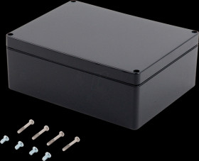 Industrial housing, 200 x 150 x 75 mm, IP66, slate gray