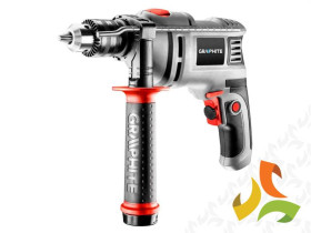 Wiertarka udarowa 650W 230V uchwyt kluczykowy 13mm obroty 0-3000 min-1 58G726 GRAPHITE