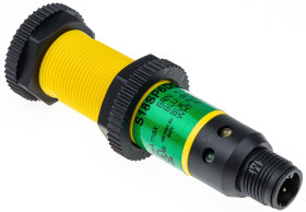 Czujniki fotoelektryczne Dyfuzyjny cylindryczny Banner PNP zakres 0 → 100 mm Podczerwień