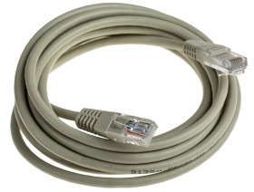Kabel Ethernet Cat5e długość 3m Z zakończeniem Decelect PVC