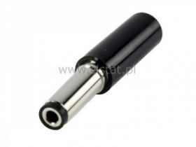 Wtyk DC 2,5 / 5,5 / 14 prosty LUMBERG długi