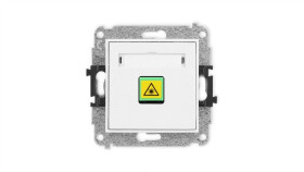 Icon Mechanizm Gniazda Światłowodowego/Optycznego Pojedynczego Biały Igop-1