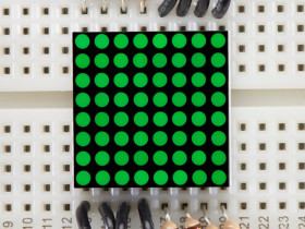 Miniature 0.8" 8x8 Pure Green LED Matrix (KWM-20882CPGB) [Discontinued]