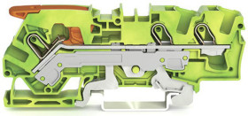 Listwa zaciskowa uziemienia WAGO poziomy: Pojedynczy 20 → 8AWGWciskany zacisk Cage Clamp TOPJOB S, 2106 raster: