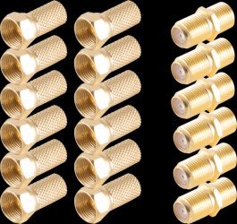 BS15-300014 Jack adapter SET, F plug and F jack