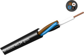 PVC sensor line Sensocord 3 x 0.14 mm², unshielded, black, 245301409