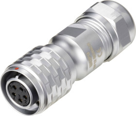 Złącze okrągłe żeńskie push-pull Weipu SF1210/S5 II, 5 pin, 180 V/AC, IP67, do lutowania